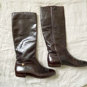 Salvatore Ferragamo brown tall boots